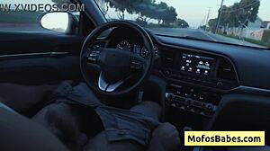 Sexy Asian Hottie Plays With Big Boobs In Car Before Friend Tomie Tang