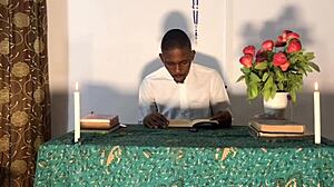 Sex before confession in homemade setting with big tits and ass