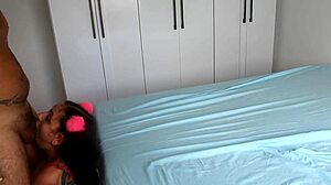 he fucks my pussy first, then has to pound my ass in this creampie cuckold scene