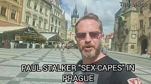 A tourist spots pornstar Dominno on the street and takes her to his hotel for a quick fuck