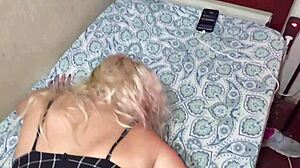 While uploading this video to xvideos, check out the blonde milf's big ass