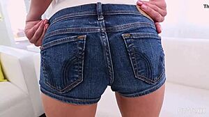 This Petite Babe Loves Fucking Huge Cock!