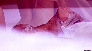 Tasha Reign rubs that super horny clit big natural tits pussy lips