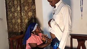 Sex before confession in homemade setting with big tits and ass