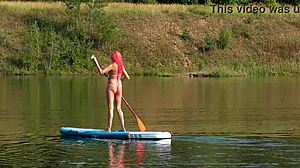 Sup! Pink Micro Bikini Flashes In Public