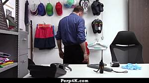 callie jacobs questioned in backroom for thieving?