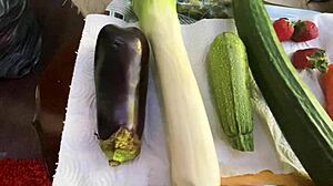 anal party with veggies and pigtails 😏