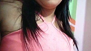 morena getting so horny she masturbates her tight pussy for you.