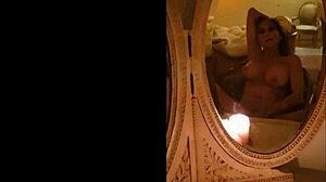 Milf Masturbates Suggestively In Vintage Mirror POV