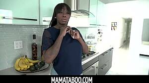 Mamataboo - black stepmom invites her boy to pound her hungry pussy 😈