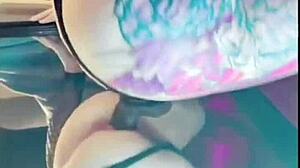 Riding my huge dildo, aren't I?