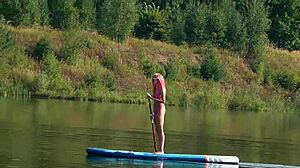 Sup! Pink Micro Bikini Flashes In Public