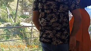 Krásny indický pár v divokom sexe