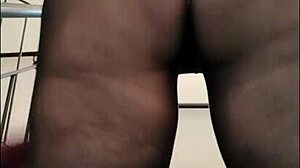 stepmom shows off in transparent skirt