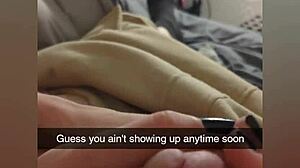 Cheating college girlfriend fucked roughly on Snapchat to pay debt