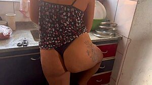 Lidi ferrari fucks amateur brazilian in kitchen episode one