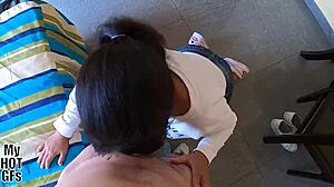 Creampie this petite prostitute's tight pussy?