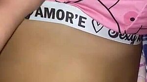 My stepfather gets very horny with my pajamas and comes on my bed