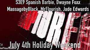 Spanish Barbie's Hardcore Threesome With Monster Cock Outdoors—European Latina Interracial Squirting Fun.