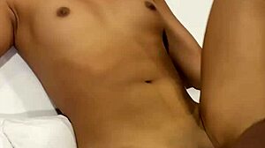 beautiful 18 year old woman interacts with black partner in homemade scene