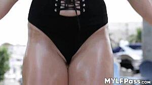 Milf fucked after exercising outdoors