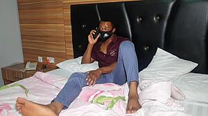 I had sex with a hook up girl during lockdown, riding her big black cock in cowgirl