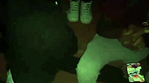 Park Slut Sucks Two Dicks!