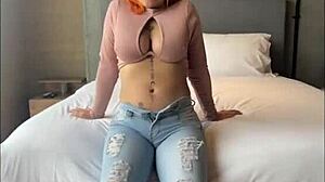 Camila Fernanda, Tiny Colombian With Huge Boobs, Throats Producer's Big Cock In Casting