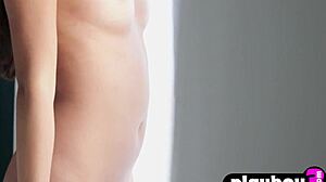 vivian does hot morning striptease showing natural tits