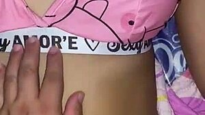 My stepfather gets very horny with my pajamas and comes on my bed