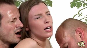 Redhead Milf Loves Cum Covered DP Threesome!