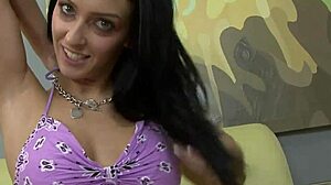 slim latin teen 18+ stephanie caine fucks a hard white studs cock in her tight pussy