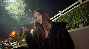 Italian Milf Artemisia Love Enjoys Outdoor Smoking Session