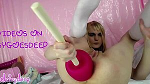 plumber, can you help her with that anal toy?