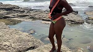 big black dick contractor fucks mercedes from beach to bathroom 😩