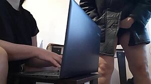 i masturbate near my office colleague