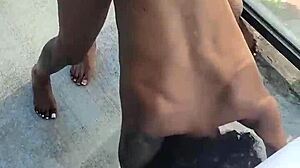 Kashofficials, getting strapped by Renity Love on the balcony?