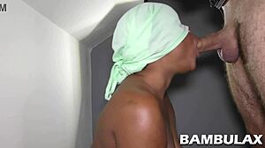 first throatpie ebony slut swallows