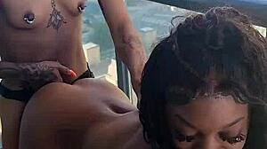 Kashofficials, getting strapped by Renity Love on the balcony?