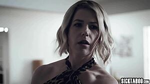 Dirty Stepmom Helps Big Cock Stepson With Her Hands!