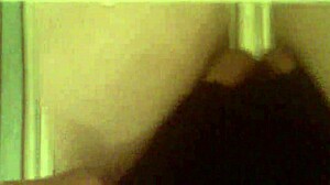 Big clit pussy masturbates in bathroom!