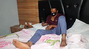 I had sex with a hook up girl during lockdown, riding her big black cock in cowgirl