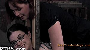 clamped tits and intensive toy use for slut