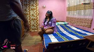 This indian stepmom, aarohi eesha, gets a relaxing massage that turns into deepthroat and doggystyle pounding with creamy cum.