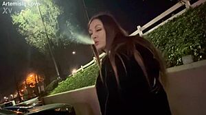 Italian Milf Artemisia Love Enjoys Outdoor Smoking Session