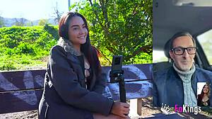 Allison Sweet Shows Tits and Seeks Cock in Public