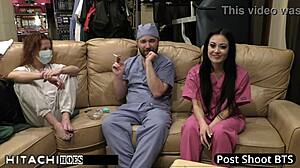 Patient Screams During Hitachi Orgasm from Doctor!