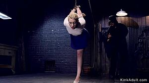 Tormented Blonde Slave In Gas Mask