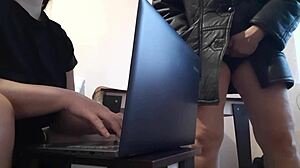 i masturbate near my office colleague