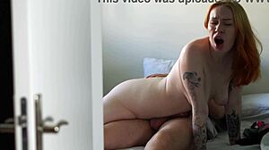 i captured this hot couple fucking in airbnb rough sex cowgirl